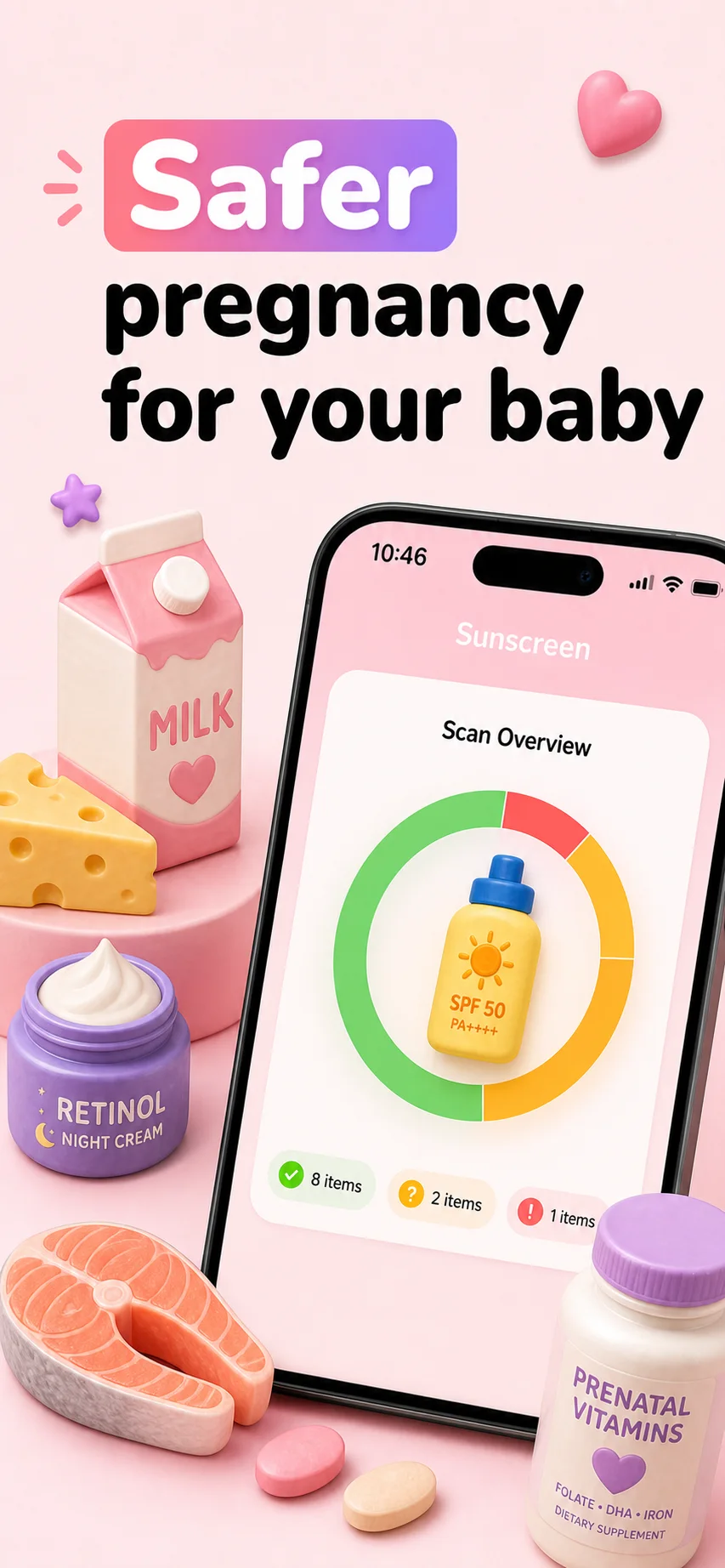 Doola pregnancy label checker visual for safer pregnancy choices.