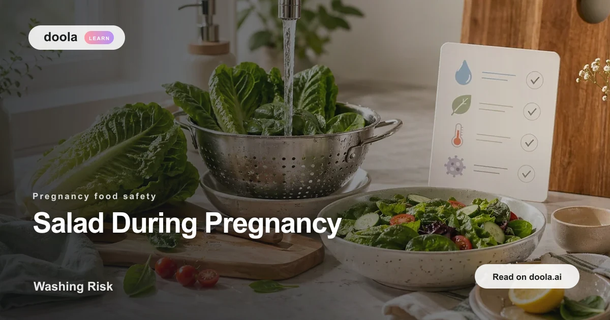 Can You Eat Salad While Pregnant? Washing Risk